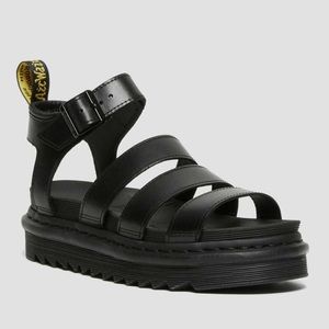 Dr Martens Blaire Black Platform Sandals